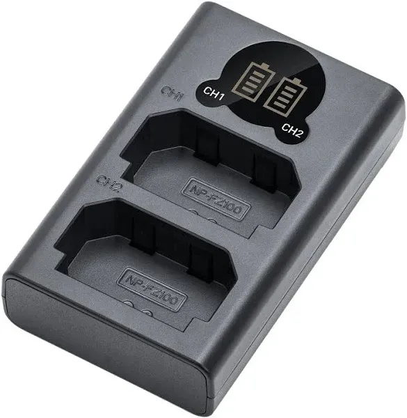 Neewer Dual USB Charger for Sony NP-FZ100 Battery