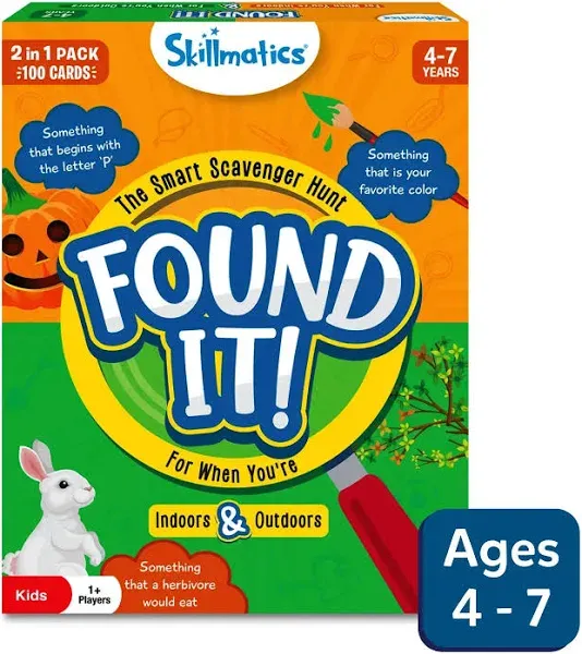 Skillmatics Found It Travel Scavenger Hunt Card Game