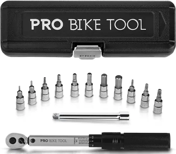 1/4 Inch Drive Click Bike Torque Wrench Set – 2 to 20 Nm – Bicycle Torque Wrench