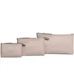 Jujube 3-Piece Pouch Set Taupe