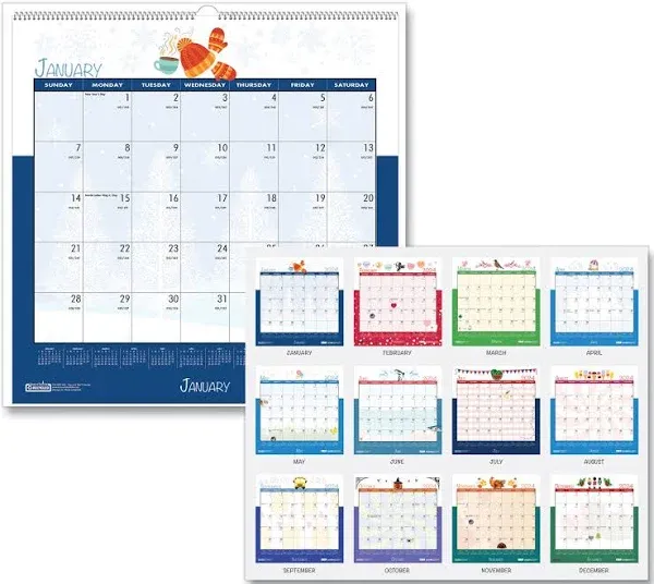 House of Doolittle Recycled Seasonal Wall Calendar