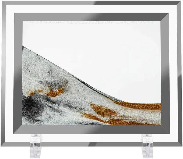 Coitak Moving Sand Art Picture, Dynamic Sand Picture, Golden Desktop Sand Art for Home Decor and Office