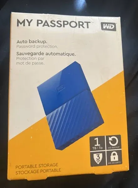 WD My Passport Portable Hard Drive