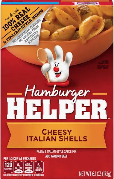 Hamburger Helper Cheesy Italian Shells