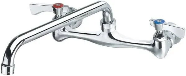 Krowne 12-812L Silver Series 8" Wall Mount Faucet with 12" Spout