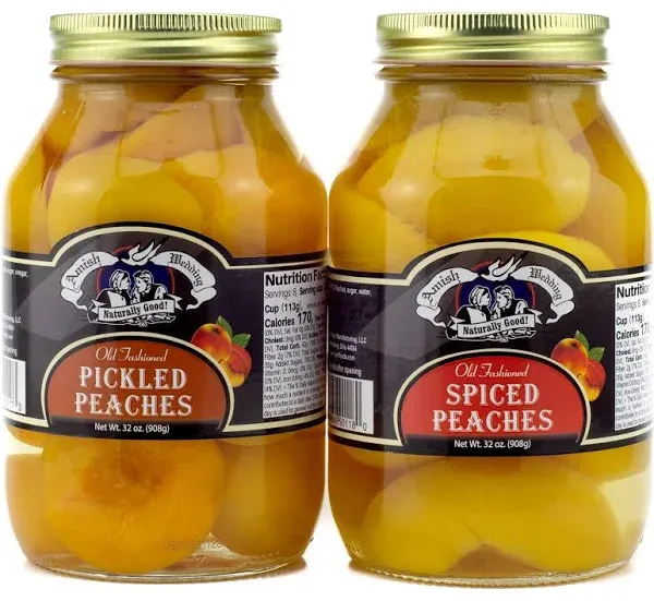 Amish Wedding Spiced Old Fashioned Peaches, 32 oz