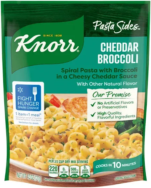 Knorr Cheddar Broccoli Pasta Sides