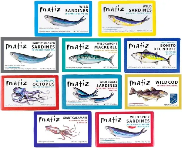 Matiz Seafood Variety Pack Sampler 10 Pack