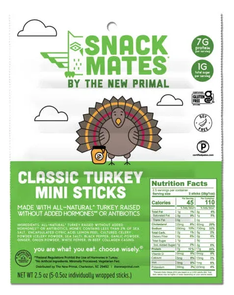 THE NEW PRIMAL Turkey Sticks (2.5 oz)