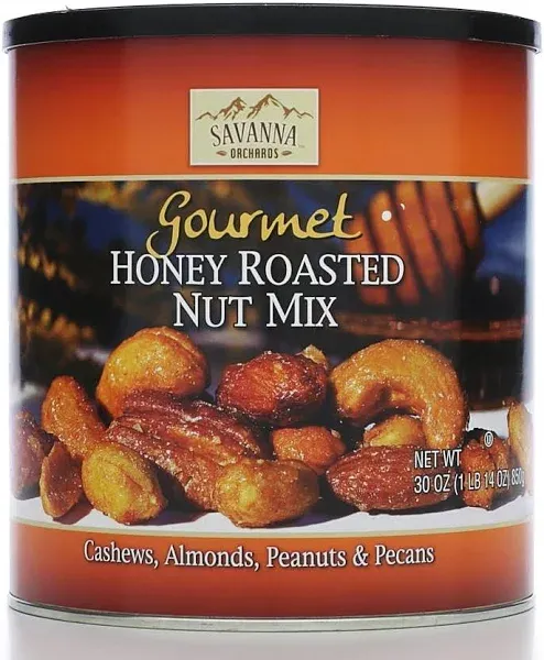 Savanna Orchards Gourmet Honey Roasted Nut Mix, 30 oz