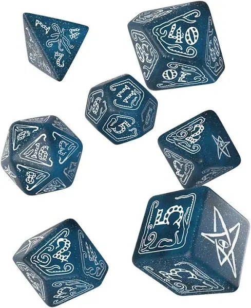 Call of Cthulhu Abyssal & White Dice Set