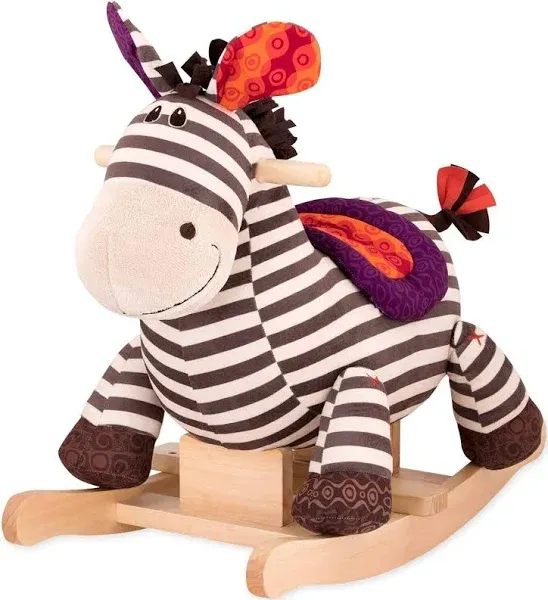 B. toys by Battat Kazoo Wooden Rocking Zebra