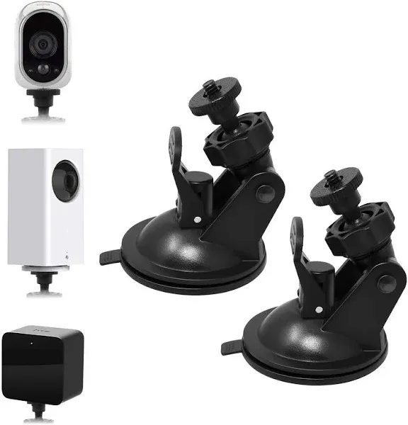 Camera Suction Cup Wall Mount For Wyze Cam V3/Pro,for Wyze Cam Pan/V3,for Ocu...