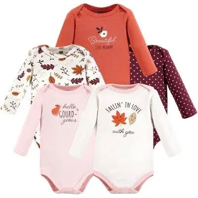 Hudson Baby Cotton Long-Sleeve Bodysuits