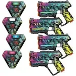 Laser Tag Set of 4, Lazer Tag Game for Kids Indoor &amp; Outdoor Play, Gift 4 Pack