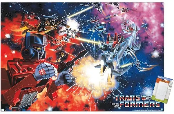 Trends International Hasbro Transformers 1984 Key Art Wall Poster