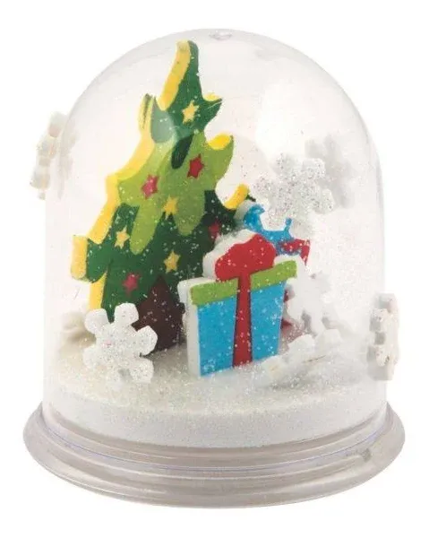 Fun Express Christmas Glitter Snow Globe Craft Kit