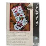 Dimensions Counted Cross Stitch Kit 16" Long-Holiday Hooties Stocking