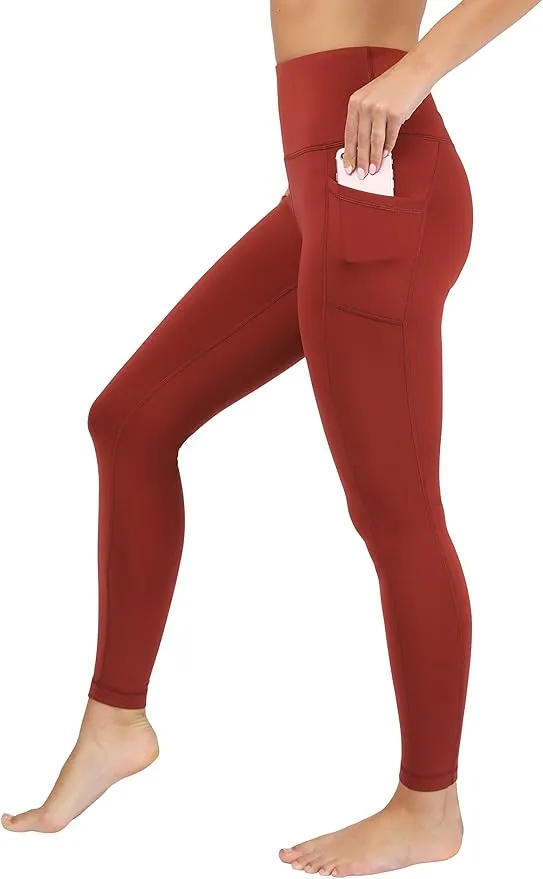 90 Degree By Reflex High Waist Fleece Lined Leggings with Side Pocket - Yoga Pants