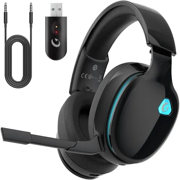 Wireless Gaming Headphones 2.4GHz USB for PS5, PS4, PC, Switch, Bluetooth 5.3...