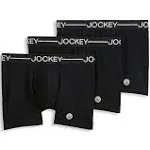 Jockey Men's Organic Cotton Stretch 4" Trunk Underwear 3-Pack