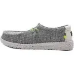 Boys Preschool HEYDUDE Wally Sox Shoes-  Grey/White Size 13.0