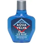 Aqua Velva Ice Blue Cooling After Shave, Classic, Firms & Tones - 3.5 fl oz