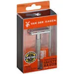 Van Der Hagen® Men’s Traditional Safety Razor Kit (includes 5 blades), Chrome