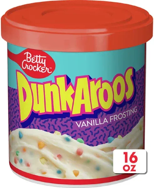 Betty Crocker Dunkaroos Vanilla Frosting with Rainbow Sprinkles