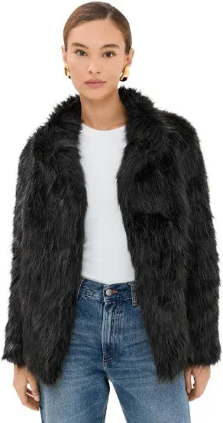 LIONESS Bada Bing Faux Fur Coat