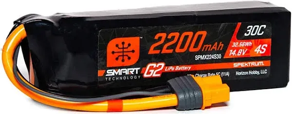 Spektrum 14.8V 2200mAh 4S 50C Smart LiPo Battery