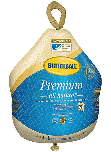 Butterball Whole Turkey Frozen - Weight Between 12-16 Lb