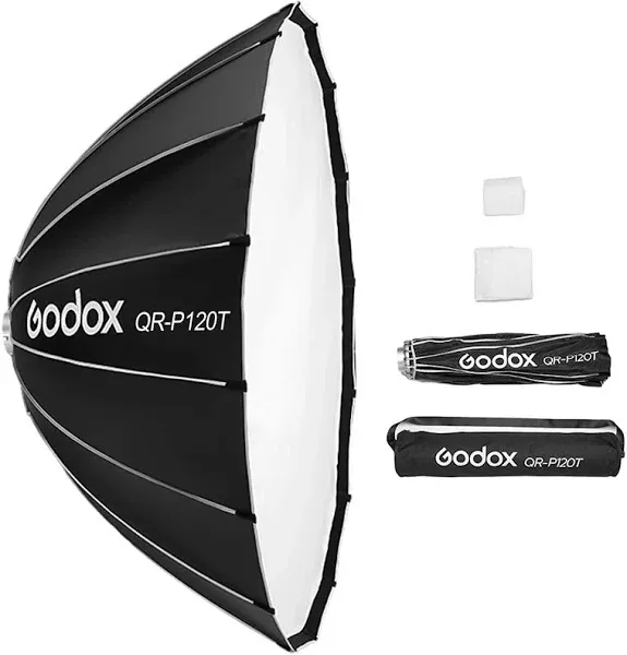 QR-P120T 120cm/47.2in Quick Release Parabolic Softbox Professional K5F8