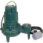 Zoeller 270-0005 Waste Mate 115V 1HP Sewage Pump with Variable Level Float Switch