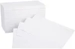 Quality Engineered 500 White Index Cards, Ruled, Perfect for Study &amp; Notes