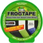 FrogTape Painter's Tape, Multi-Surface, Green, 48mm x 55m