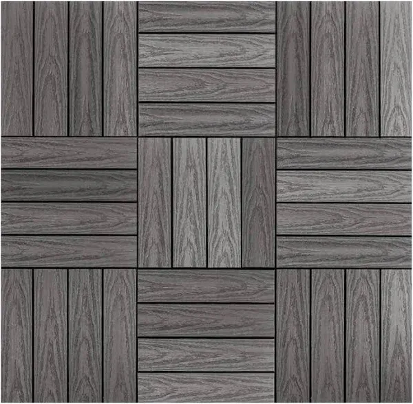 NewTechWood UltraShield Naturale Quick Deck Outdoor Composite Deck Tile