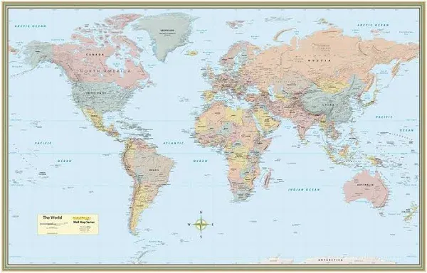 World Map Laminated Poster