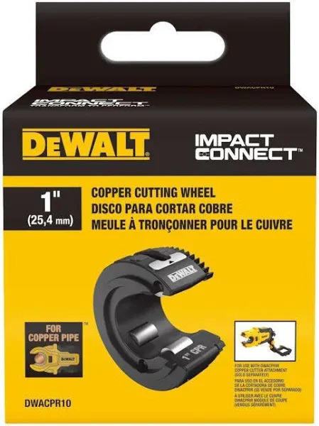 Dewalt DWACPR10 1" COPPER TUBING CUTTER WITH CASE