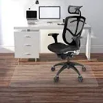 Kuyal Clear Chair mat for Hard Floors 36 x 48 inches Transparent Floor Mats Wood/Tile Protection mat for Office & Home