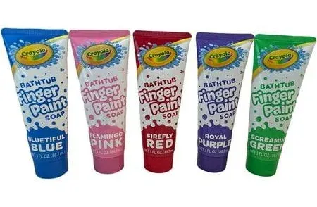 Crayola Bathtub Finger Paint Soap 5 Color Bundle, 3 FL. OZ (88.7 ml)