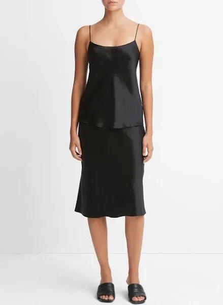 Vince Satin Scoop-Neck Cami