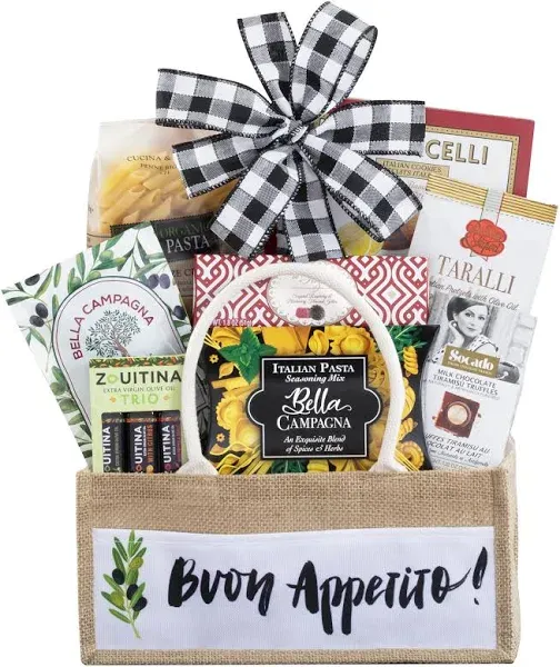 The Taste of Italy Italian Gift by Wine Country Gift Baskets Full of Italian Gourmet Ingredients Ready to Make an Italian Feast