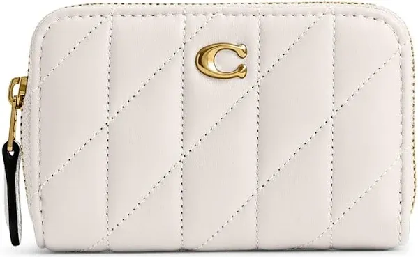 COACH Women's Small Zip Around Card Case With Pillow Quilting