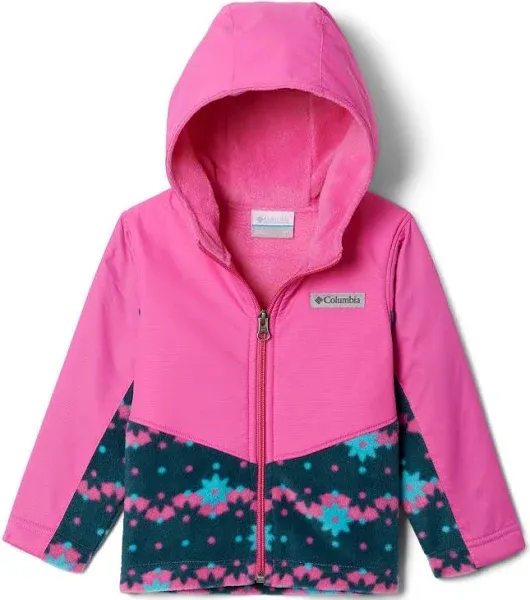 Pink Columbia Water Repellent Hooded Toddler Jacket Size 18 Months