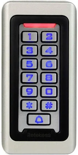 Retekess T-ac03 Access Control Keypad RFID Keypad Door Access Control Stand-Alone Keypad 2000 Users Wiegand 26-bit Tivdio