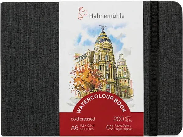 Hahnemuhle Watercolour Paper Book 200gsm 30 Sheets - Fine Landscape - A6 A5 A4