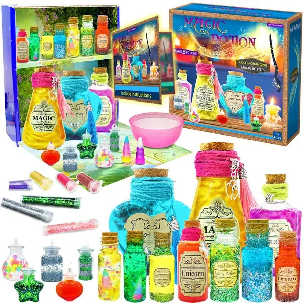 See You Always Magic Fairy Potion Kits For Kids - DIY 15 Larger Bottles Witches&#039;