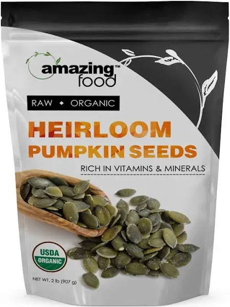 Amazing Food Organic Heirloom Pumpkin Seeds