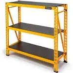 DeWalt 48 in. H x 50 in. W x 18 in. D Yellow Steel Shelf Rack